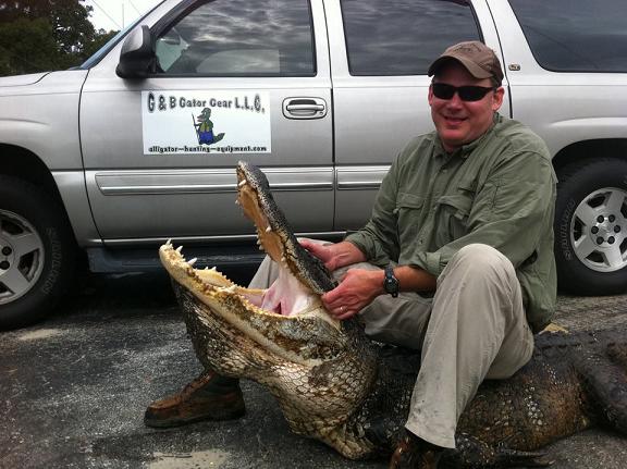 Les first gator hunt