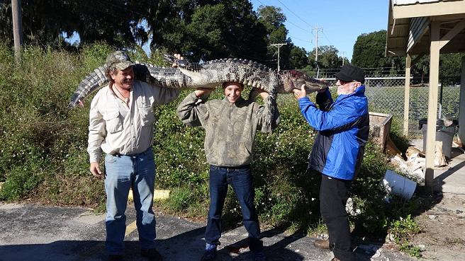 Dale gator with Holden