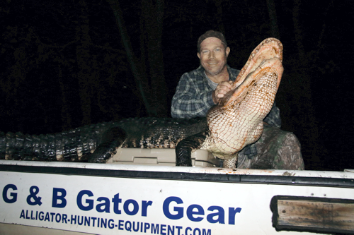 Doc watching a gator hunt